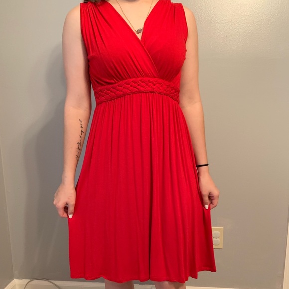 Spence Red Sundress - Missy Small - Picture 2 of 3
